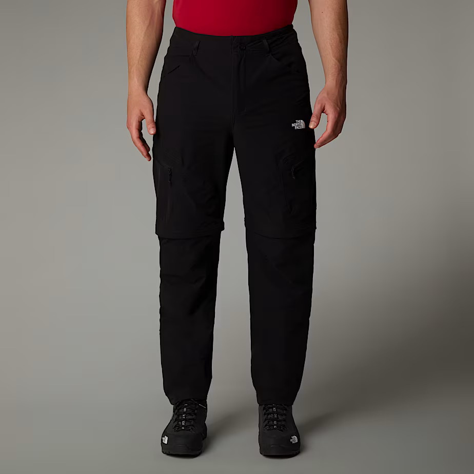 מכנסיים מתקצרים גברים Men’s Exploration Convertible Tapered Trousers שחור מבית The North Face