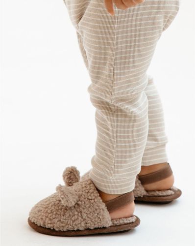נעלי בית TEDDY מבד פופי רך, נעים ומחמם - מידה 28