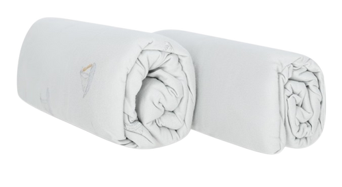 זוג סדינים למיטת תינוק 100% כותנה ג'רזי מקולקציית וינטג' - תכלת סירות