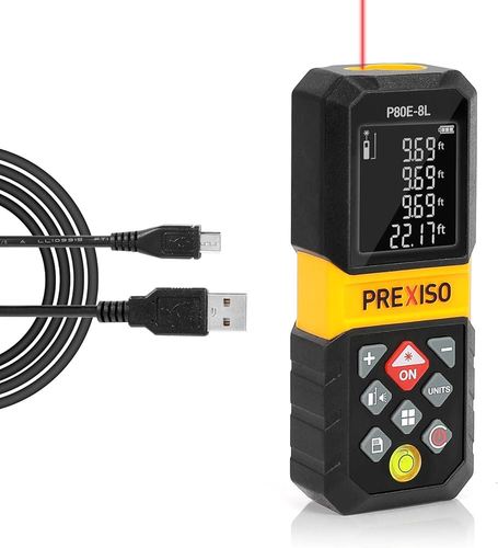  מד טווח לייזר נטען 80 מטר תוצרת PREXISO