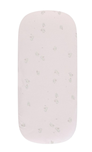 סדין לעגלת תינוק 100% כותנה קולקציית וינטג' - ורוד ארנבים