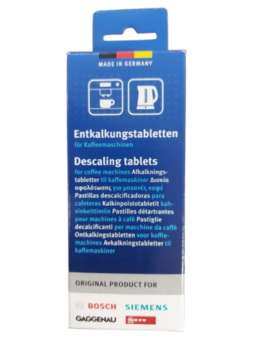 טבליות הסרת אבנית מקוריות של Bosch (קופסה אחת של 6 טבליות) -מקורי