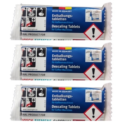 טבליות הסרת אבנית מקוריות של Bosch (קופסה אחת של 6 טבליות) -מקורי