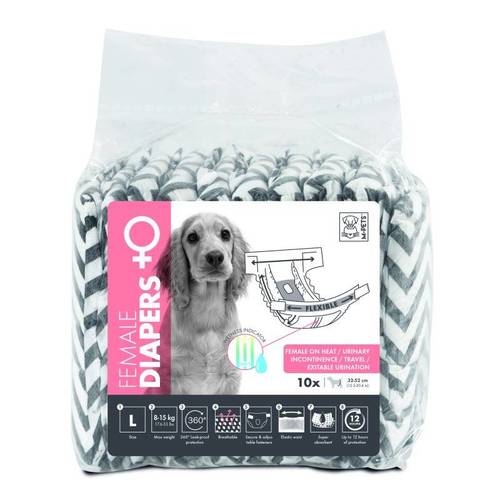 אמ פטס M-Pets חיתול לכלבות מגזעים בינוניים וגדולים