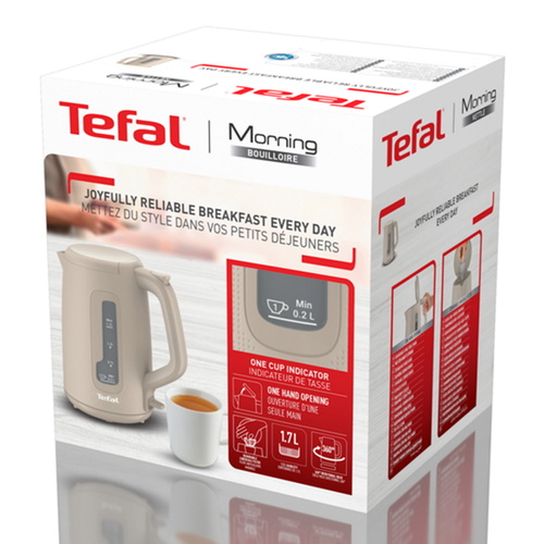 קומקום חשמלי  Tefal דגם KO2M0B27 צבע קרם | יבואן רשמי