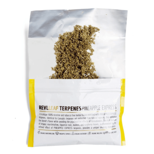 תחליף טבק ללא ניקוטין ריליף REAL LEAF PINEAPPLE טרפנים 20 גרם