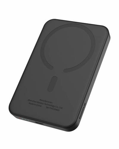 סוללת גיבוי Baseus 5000mAh 20W MagSafe צבע שחור