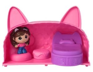 סט משחק מיני: חדר חתול עם דמות של גבי ו 3 אביזרי משחק