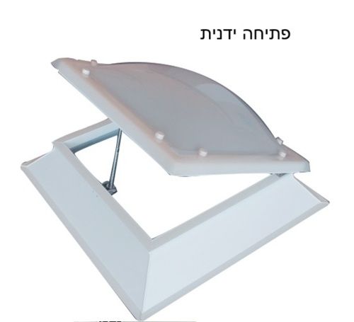 חלונות גג לשחרור עשן כולל מנוע תקני של חברת SOMFY