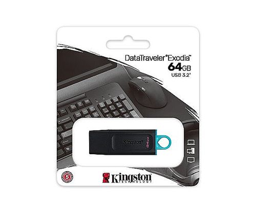 זכרון נייד Kingston DataTraveler Exodia M 64GB USB 3.2 קינגסטון