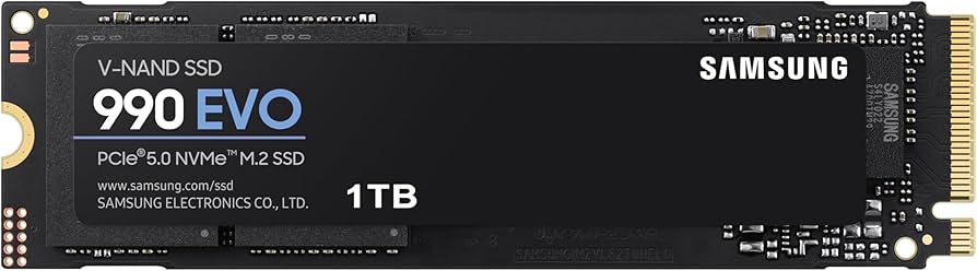 כונן SSD חברת Samsung דגם MZ-V9E1T0BW 990 EVO Series 5000MB 1TB 1024GB M.2 NVMe