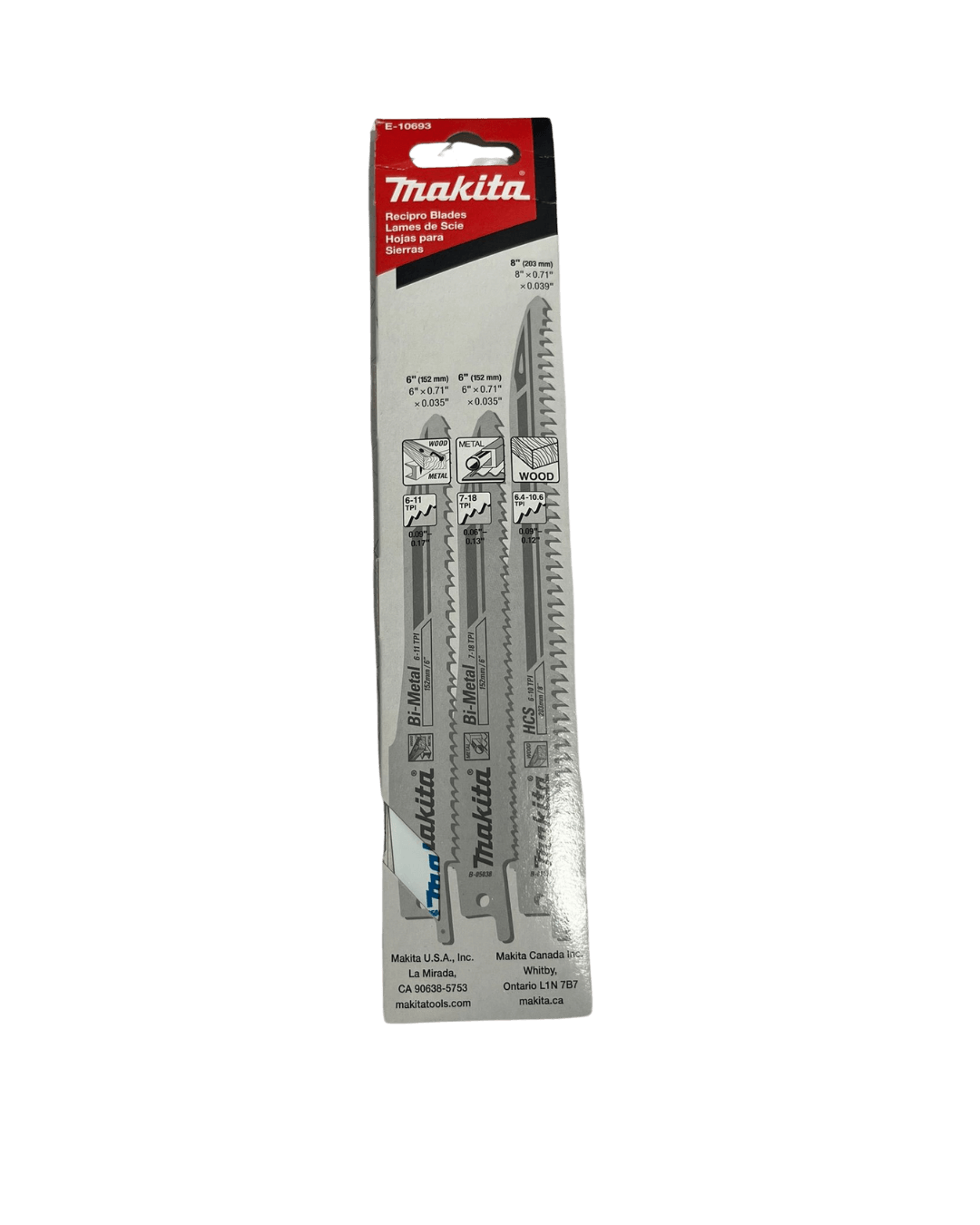 סט מסוריות מקיטה Makita למסור אנכי דגם E-10693