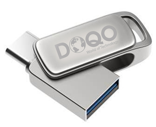 דיסק און קי מתכתי משולב טייפ סי 64 גיגה USB3