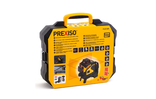 סט פלס לייזר אדום 360 מעלות במזוודה תוצרת PREXISO