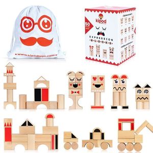 50 קוביות עץ – קוביות רגשות