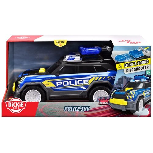 ג'יפ משטרה עם אורות וצלילים ומשגר דיסקיות