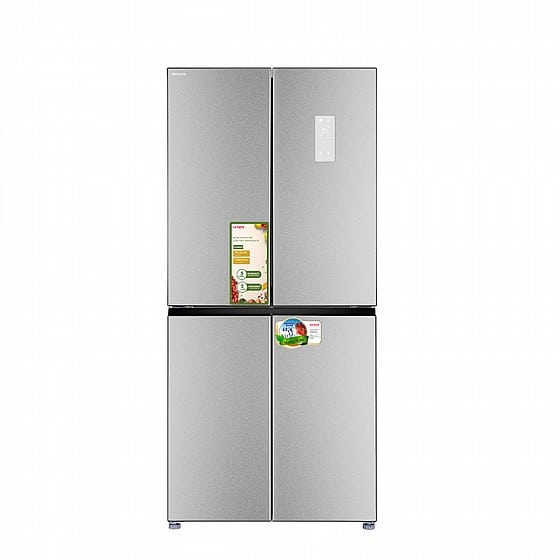 מקרר 4 דלתות - 450 ליטר Aiwa איווה NF5500 אפור אלגנט