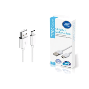 כבל סנכרון וטעינה USB Type-C ל-Samsung USB Type-C - באורך 1.8 מטר - צבע לבן