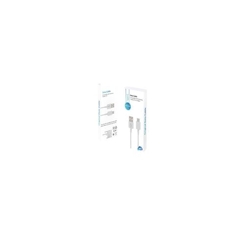 כבל סנכרון וטעינה USB Type-C ל-Samsung USB Type-C - באורך 1.8 מטר - צבע לבן