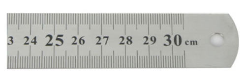  סרגל מתכת - 30 ס