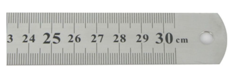 סרגל מתכת - 30 ס"מ