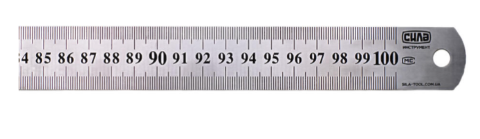 סרגל מתכת - 100 ס"מ