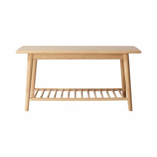 ספסל עם מדף תחתון במבוק NOBLE hall bench