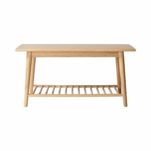 ספסל עם מדף תחתון במבוק NOBLE hall bench