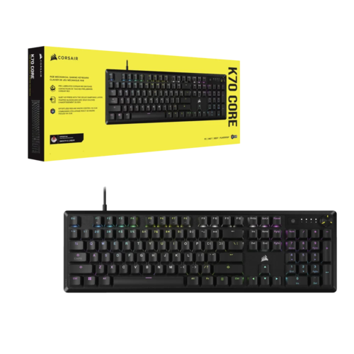  מקלדת מכנית CORSAIR K70 CORE RGB RED SWITCH 