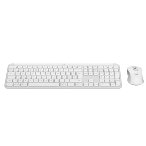  סט אלחוטי - Logitech MK950 SLIM מבית Logitech בצבע Off-white 