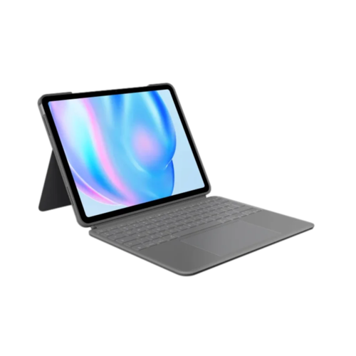  כיסוי מקלדת LOGITECH Combo Touch בצבע אפור, עבור iPad Air 11-inch (M2), iPad Air (5th Gen) 