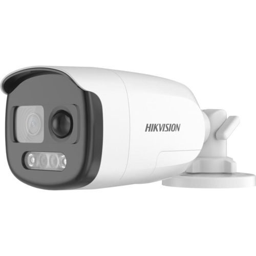 מצלמה צינור Hikvision DS-2CE12UF3T-PIRXO 4K ColorVu PIR Siren Fixed Bullet Camera High quality imaging with 8 MP, 3840 × 2160 resolution