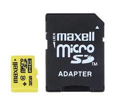  כרטיס זכרון 32GB MICRO SD MAXELL   מאקסל