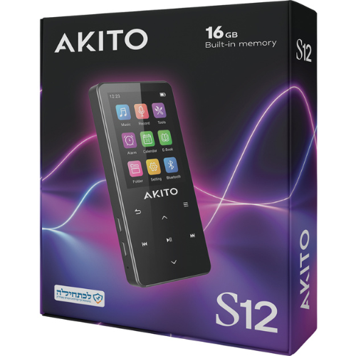 נגן אקיטו Akito S12 16GB MP3