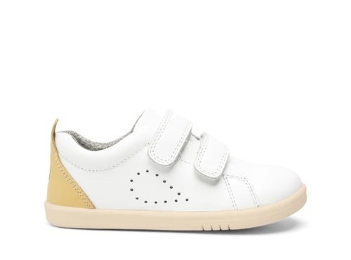 Bobux IW Grass Court WHITE + BEIGE מידות 22-26