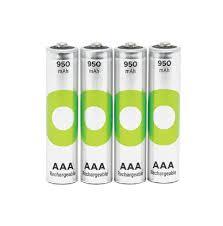 4 סוללות נטענות 1.2V 1000mA AAA NiMH GP ג'י פי לוס