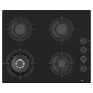כיריים גז SOL S6GBM-855 זכוכית שחור