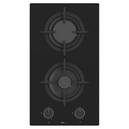 כיריים גז דומינו Sol F3GBCE-633 זכוכית שחורה