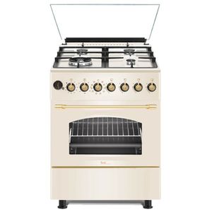 תנור משולב כפרי 62 ליטר Sol RCR66MFT קרם פרזול זהב