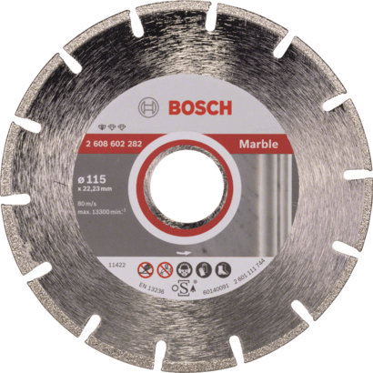 דיסק יהלום לחיתוך שיש ואבן ירושלמית 4.5'' Bosch Diamond Cutting Disc Standard For Marble