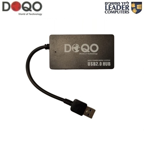 מפצל USB 2.0 ל-4 יציאות USB2.0 מבית DOQO