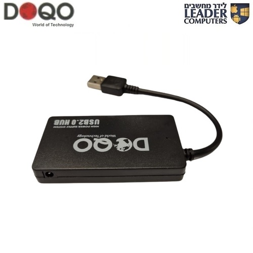 מפצל USB 2.0 ל-4 יציאות USB2.0 מבית DOQO