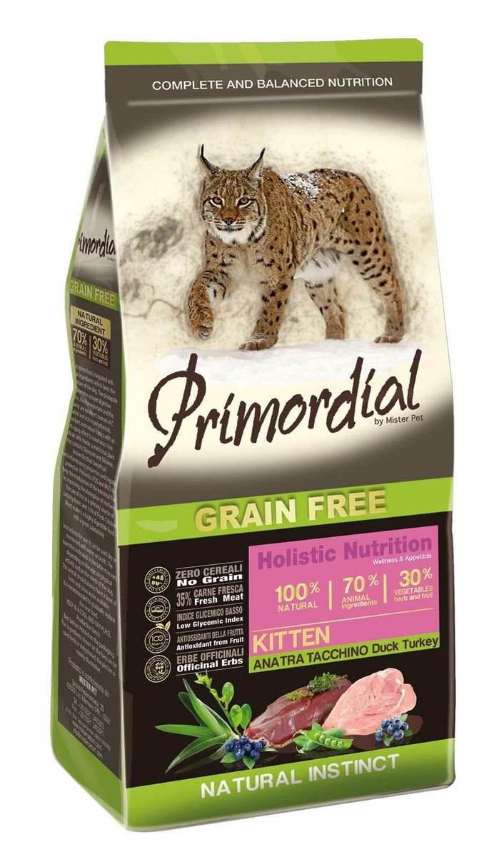פרימורדיאל לגורי חתולים ברווז והודו 2 ק"ג primordial