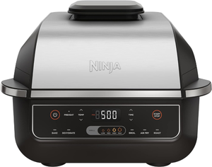 גריל חשמלי Ninja Grill EG203 - צבע שחור עם נירוסטה שלוש שנים אחריות ע"י היבואן הרשמי 