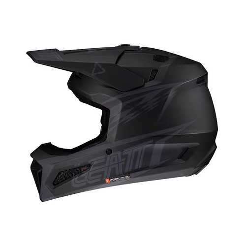 קסדת שטח + משקפי אבק ליט 3.5 שחור - LEATT MOTO 3.5 HELMET KIT STEALTH