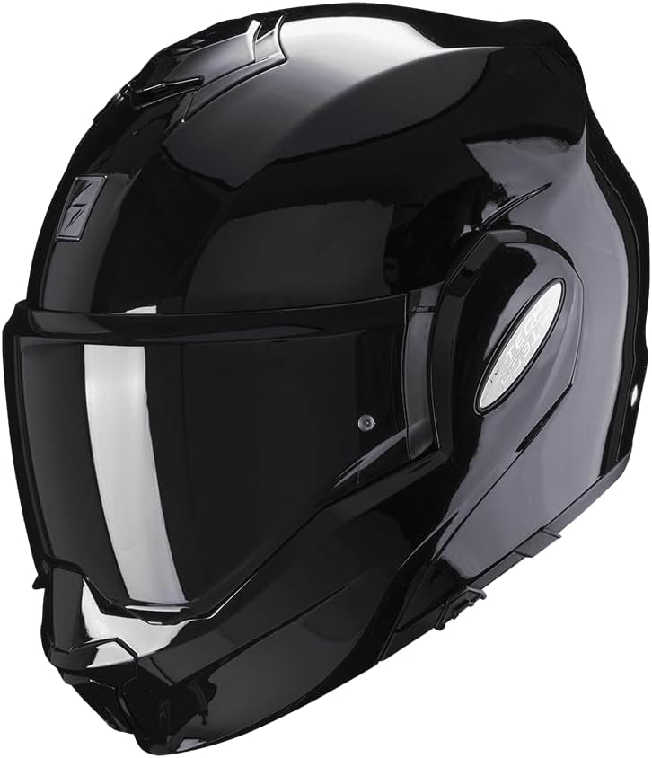 קסדת סקורפיון נפתחת שחור מבריק - SCORPION EXO-TECH EVO ECE06