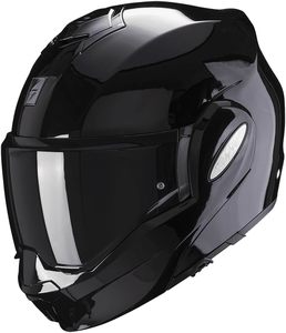 קסדת סקורפיון נפתחת שחור מבריק - SCORPION EXO-TECH EVO ECE06