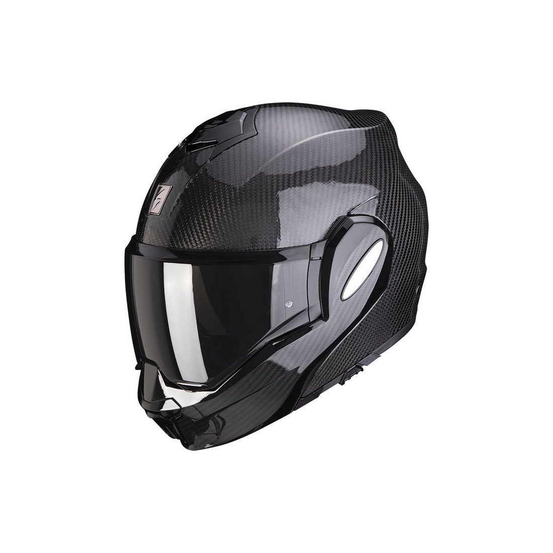 קסדת סקורפיון נפתחת קרבון שחור - SCORPION EXO-TECH EVO CARBON ECE06