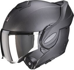 קסדת סקורפיון נפתחת קרבון שחור מט - SCORPION EXO-TECH EVO CARBON ECE06