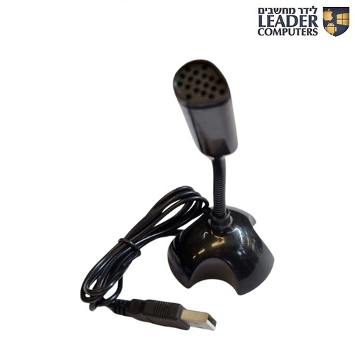 מיקרופון שולחני קטן למחשב מתחבר ב-USB